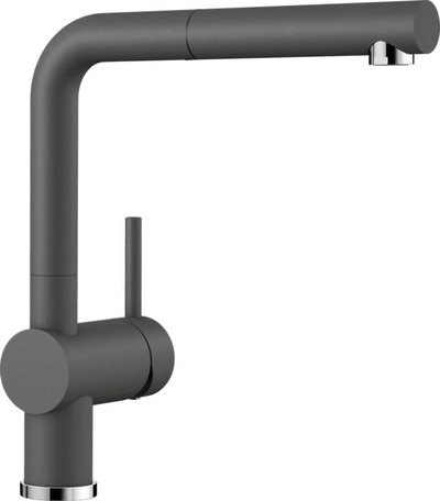 Rubinet kuzhine Blanco Linus 518814, gryka 360°, gri