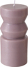 Qiri dekorativ Boltze, parafinë, 14 x 6.5 cm, lejla