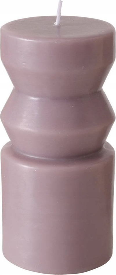 Qiri dekorativ Boltze, parafinë, 14 x 6.5 cm, lejla