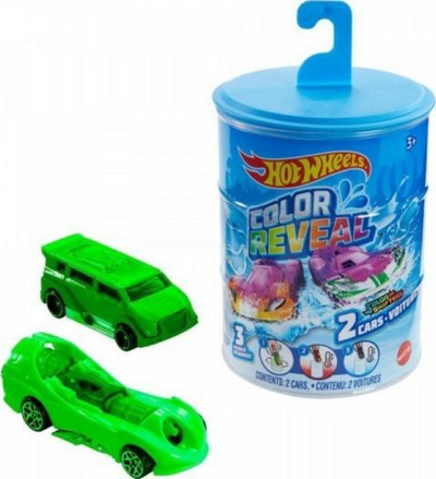 Set makina lodër Hot Wheels Color Reveal GYP13, 2 copë, 1:64, shumëngjyrëshe