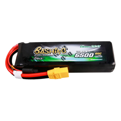 Bateri LiPo Gens Ace Bashing 6500mAh, 11.1V 60C, XT90, e zezë
