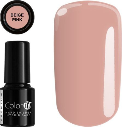 Градежна база за нокти Silcare Color It Premium Hard Builder, 6 g, бејџ розева