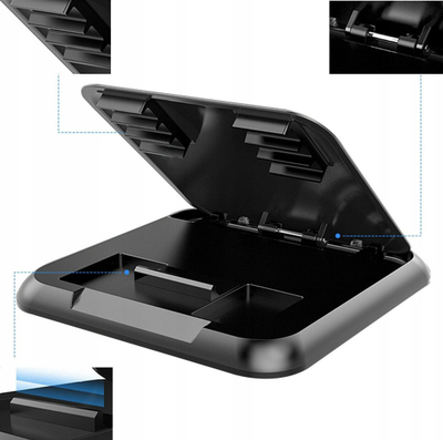 Mbajtëse telefoni për veturë For Cockpit 51J, për pult, për telefona deri 7", e zezë