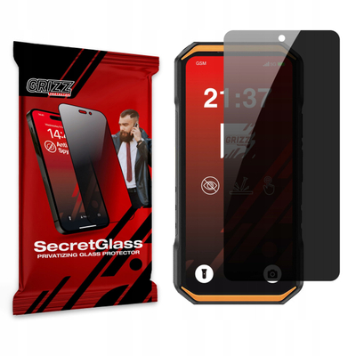Mbrojtës ekrani Grizz SecretGlass, për Ulefone Armor X32, Privacy Tempered Glass, transparent