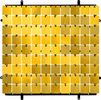 Panel dekorativ Godan Type B, 30x30 cm, sfond i zi, ngjyrë e artë