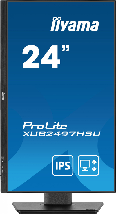 Monitor kompjuteri Iiyama ProLite XUB2497HSU-B1, 24", Full HD, 100Hz, ngjyrë e zezë
