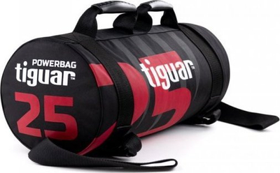 Çantë peshe Tiguar Powerbag V3, 25 kg, për stërvitje funksionale, e zezë