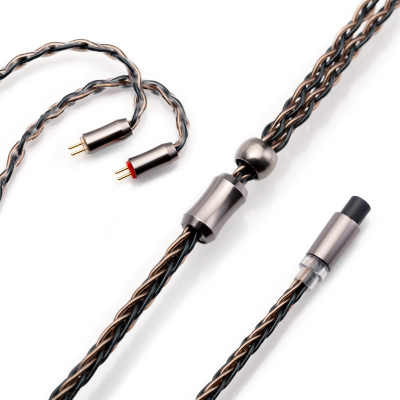 Kabllo audio Kinera Dromi, 6N OCC 4-core, 0.78 2pin MMCX, argjendi