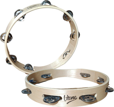 Tamburine V-TONE T10, 10", 8 zile, dru natyral