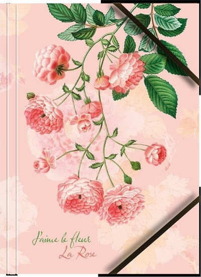Dosje dokumentesh Tetis Roses, A4, karton, me elastik në qoshe, rozë, set me 6 copë