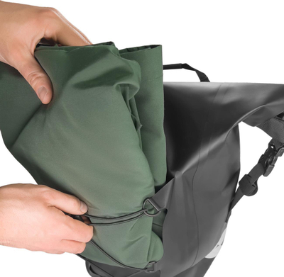 Çantë për biçikletë Wozinsky WBB24YE, pannier mbrapa 25L, e papërshkueshme nga uji, e verdhë