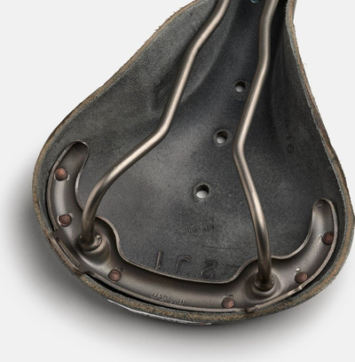 Shaltra biçiklete Brooks B17 Special Titanium, shina titani, lëkurë, e zezë