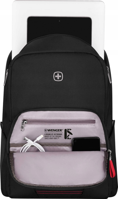 Çantë shpine Wenger Motion Chic, për laptop 15.6", najlon, e zezë