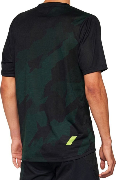Fanellë çiklizmi 100% AIRMATIC LE, meshkuj, me mëngë të shkurtra, black camo, S
