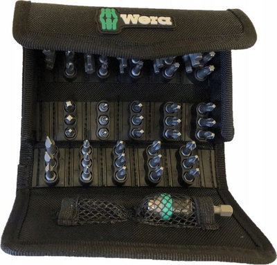 Set bitash Wera 5057122001, 61 copë, Rapidaptor 1/4", i zi