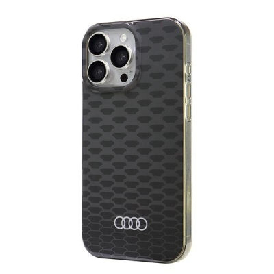 Kapak telefoni Audi IML Stitching Pattern MagSafe, për iPhone 16 Pro Max 6.9", TPU PC, i zi
