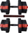 Set hantelash Eb Fit Bituminous Dumbbells 1033419, 2 x 10 kg, i zi