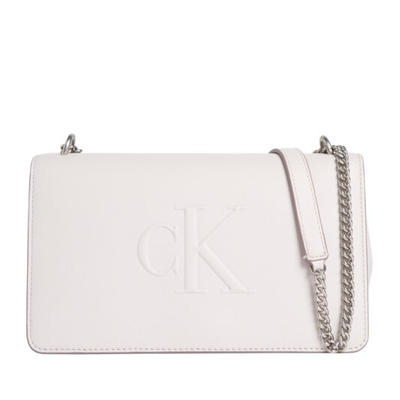 Çantë dore për femra Calvin Klein, e kremtë