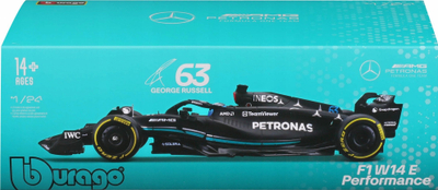 Maket makine Mercedes W14 Race 2023, shkalla 1:24, me pilot