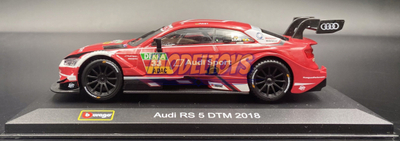 Maket makine BBurago Audi RS 5 DTM, shkalla 1:32, metal, shumëngjyrësh