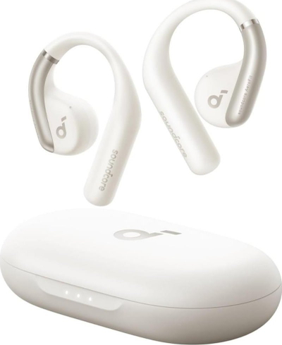 Kufje wireless Anker Soundcore AeroFit, open ear, IPX7, të bardha