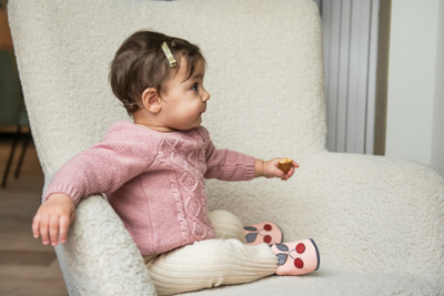 Këpucë foshnjash Baobaby Classics Cherry Pop XL, lëkurë natyrale, taban kundër rrëshqitjes, rozë