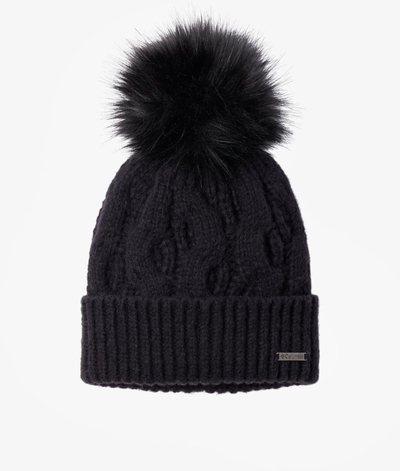 Kapelë dimërore Columbia Boundless Days Cable Knit Pom Beanie W, e zezë