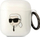 Mbulesë Karl Lagerfeld KLA2HNIKTCT për AirPods 1/2, transparente, me figurë Karl Lagerfeld