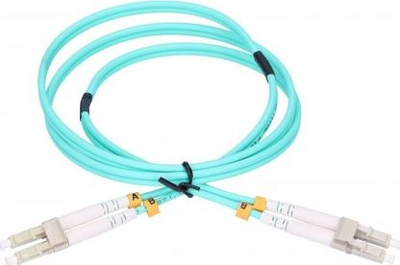 Kabllo optik ExtraLink Patchcord LC UPC LC UPC, MM OM3, duplex 1m, jeshile