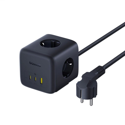 Prizë zgjatese Baseus EnerFill FA11, 67W GaN, 6 në 1, e zezë