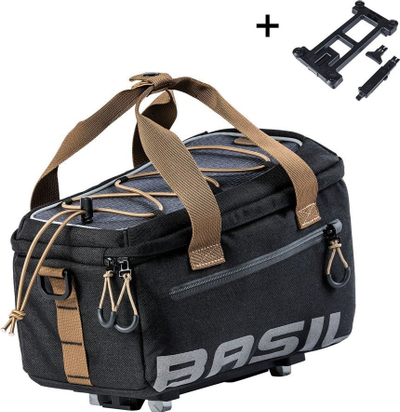 Çantë biçiklete Basil Miles MIK 2.0, 7L, e papërshkueshme nga uji, e zezë
