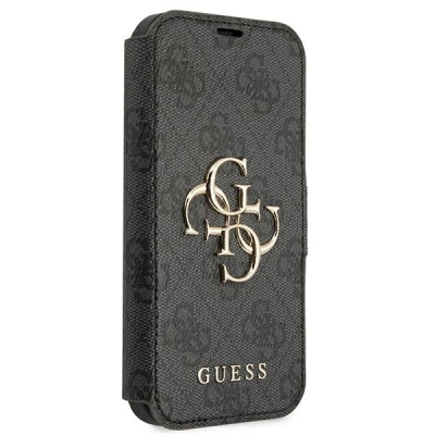 Mbulesë telefoni Guess GUBKP13X4GMGGR për iPhone 13 Pro Max 6.7\", tip book, gri