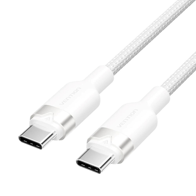 Kabllo USB Vention USB 2.0 Type C në Type C, 3A, 2m, e bardhë