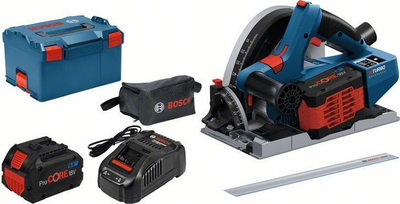 Sharë me zhytje pa kabllo Bosch Professional GKT 18V-52 GC BITURBO, 18V, 2x 5.5Ah, blu