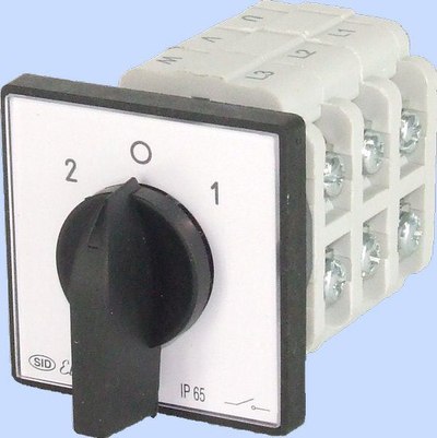 Ndërprerës rrotullues Elektromet Cam switch 924072, 3P 40A, IP65, me pllakë montimi