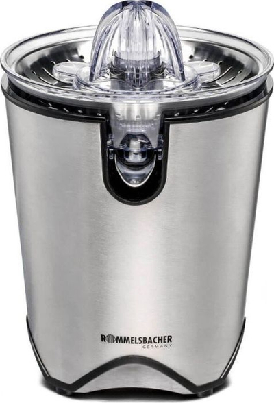 Shtrydhëse agrumesh Rommelsbacher ZP 60 E, motor i fuqishëm, çelik inox, argjendtë