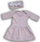 Fustan për bebe Nanaf Organic Dress Vintage Rose, 100% pambuk organik, madhësia 62, rozë vintage