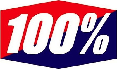 Syze moto-cross 100% Racecraft 2, xham i tejdukshëm anti-fog, me tear off, e verdhë fluo