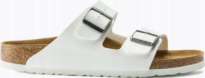 Sandale Birkenstock Arizona BF W 552681, taban kork, të bardha