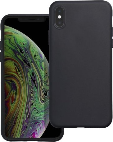 Maskë mbrojtëse OEM Matte për iPhone XS Max, TPU, mat, e zezë
