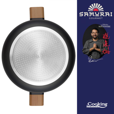 Tengere gjysmë e lartë Rikito Watanabe Samurai Gourmet, 28cm, 7.8L, me kapak xhami