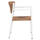 Karrige Ster prej alumini 55,5x53x78Hcm (HM5786.11), bardhë/ bezhë