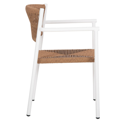 Karrige Ster prej alumini 55,5x53x78Hcm (HM5786.11), bardhë/ bezhë