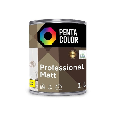 Bojë dispersione Pentacolor Professional Mat CLR B, për mure të brendshme, e bardhë