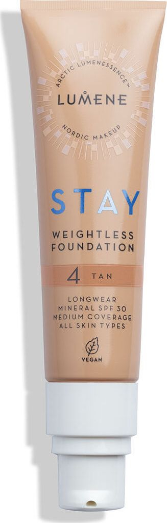 Fondatinë Lumene Stay Weightless, SPF 30, 30ml, nuanca 4 Tan