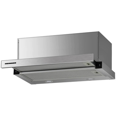 Okap teleskopik i integruar Heinner HTCH-F660IX, 612 m³/h, 59.5 cm, inoks