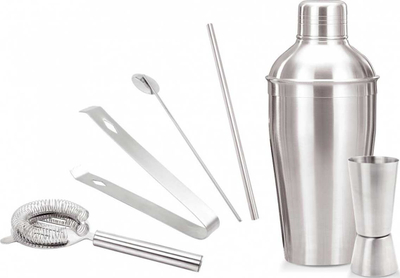 Set barmeni KingHoff KH-1392, 6 pjesë, çelik inox, argjendtë