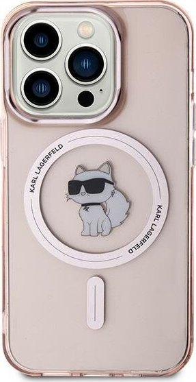 Kallëp telefoni Karl Lagerfeld KLHMP14LHFCCNOP, për iPhone 14 Pro 6.1", MagSafe, rozë