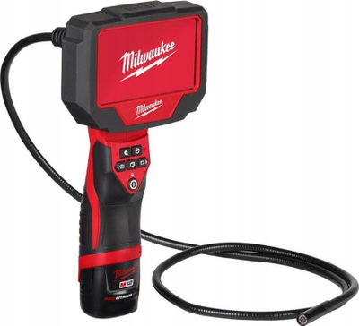 Kamerë inspektimi Milwaukee M12 360IC12-201C, 12V, ekran 4.3", e kuqe me të zezë