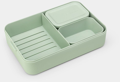 Kuti dreke Brabantia Make and Take Lunch Box Bento Large, e madhe, jeshile Jade